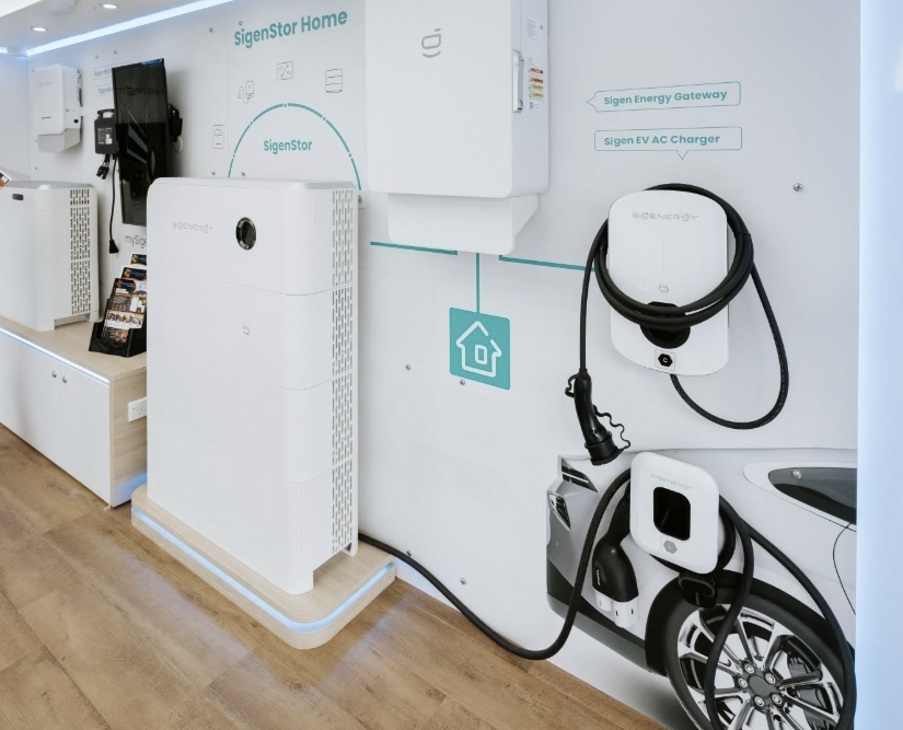 SigenStor with integrated EV charger