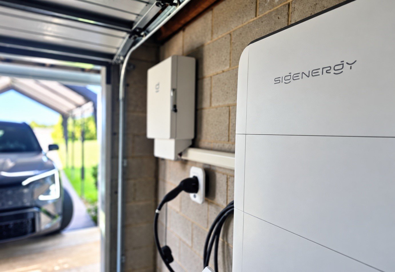 Sigenergy EV charger and battery installation