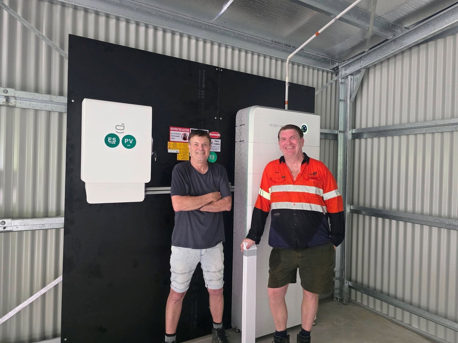 Certified Energy Solutions team with an off-grid Sigenergy install